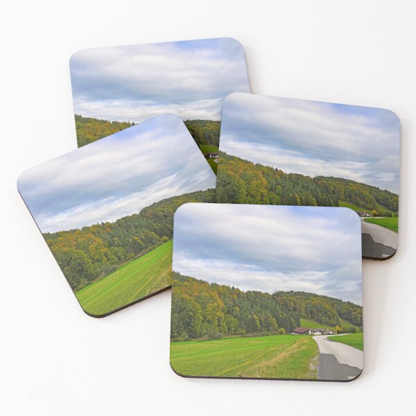 Item preview, Landscape in Lower Austria with fields, forest, hills and farms,autumn season designed and sold by goceris.