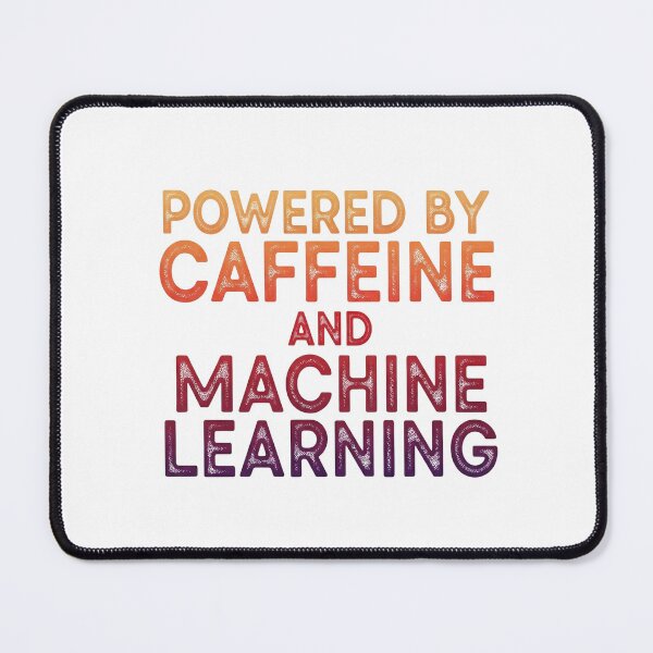Item preview, Powered by Caffeine and Machine Learning – Funny AI Geek Coffee T-Shirt designed and sold by ArtByRahim.