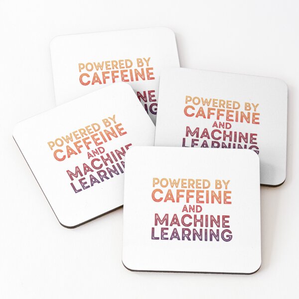 Item preview, Powered by Caffeine and Machine Learning – Funny AI Geek Coffee T-Shirt designed and sold by ArtByRahim.