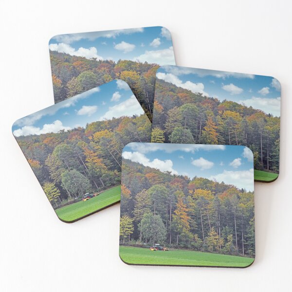 Item preview, A tractor cuts hay on a field,Lower Austria,Austria,autumn season designed and sold by goceris.