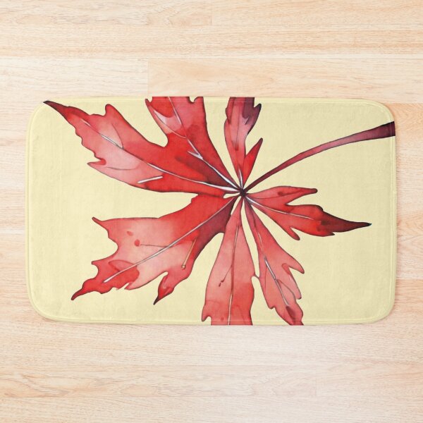 Item preview, Japanese Maple Red Leaf Watercolor designed and sold by MoxisWatercolor.