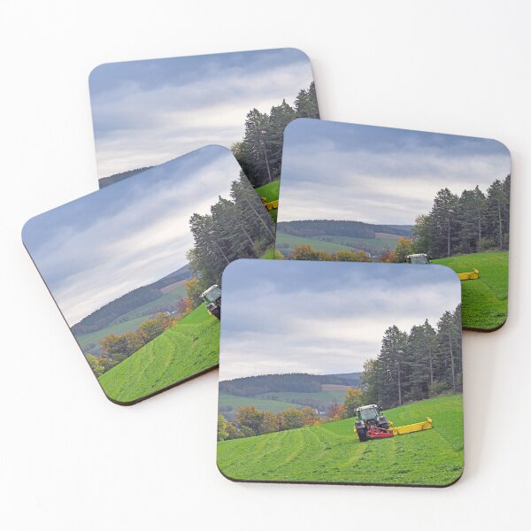 Item preview, A tractor cuts hay on a field in Lower Austria agriculture,Austria,autumn season designed and sold by goceris.
