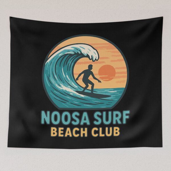 Item preview, Noosa Surf Beach Club Australia Retro designed and sold by TomFrontierArt.