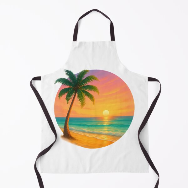 Item preview, Beautiful Vibrant Palm Tree On Sunset Beach designed and sold by SassyArtistry.
