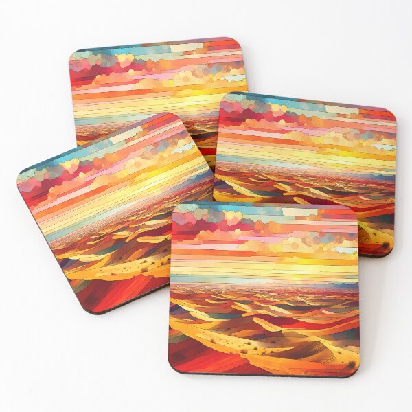 Item preview, Sahara Dawn | Vivid Desert Landscape designed and sold by Stoneflower-Art.