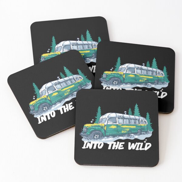 Item preview, Into the Wild Magic Bus 142 nature movie white designed and sold by grafikis.