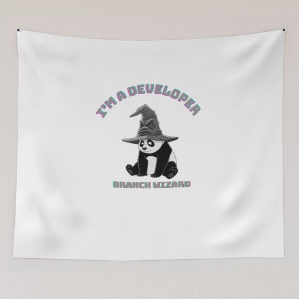 Item preview, Panda Wizadr, I'm a developer branch wizard,  designed and sold by LorekWiola27.