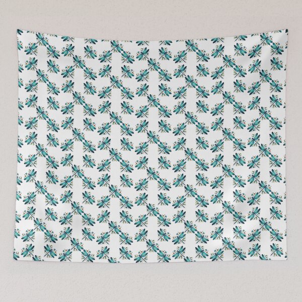 Item preview, Dragonfly Floral designed and sold by Sonia Jones Art.