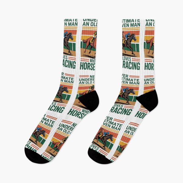 Item preview, Never Underestimate An Old Man Who Loves Horse Racing designed and sold by BHMARTS.