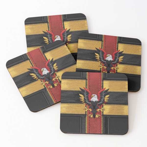 Item preview, German Eagle Black Red Gold Flag Art designed and sold by ArtDesignTp.