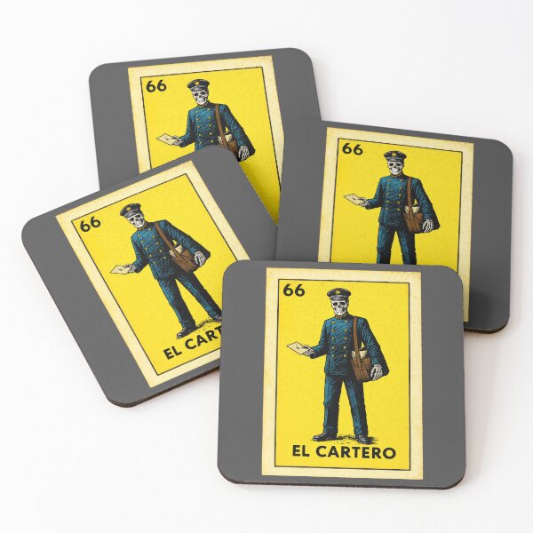 Item preview, Vintage Skull Postman Loteria Card designed and sold by Kujo Dangerous Vintage.