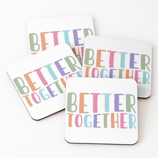 Item preview, Better Together – Friendship & Love Quote designed and sold by artcultreone.