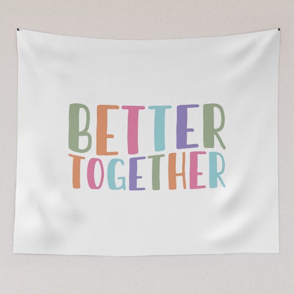 Item preview, Better Together – Friendship & Love Quote designed and sold by artcultreone.