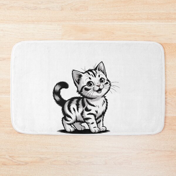 Item preview, Cute fluffy kitten in anime style designed and sold by Art - KP.