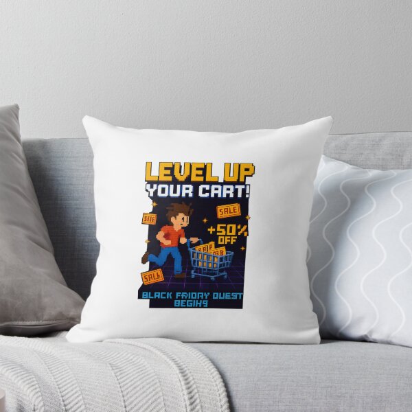 Item preview, Level Up Your Cart – Retro Pixel Art Black Friday Design designed and sold by Aucia.