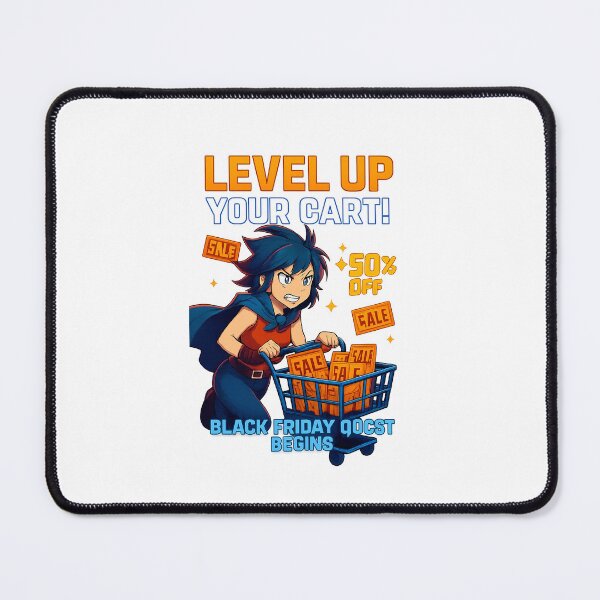 Item preview, Level Up Your Cart – Retro Pixel Art Black Friday Design designed and sold by Aucia.