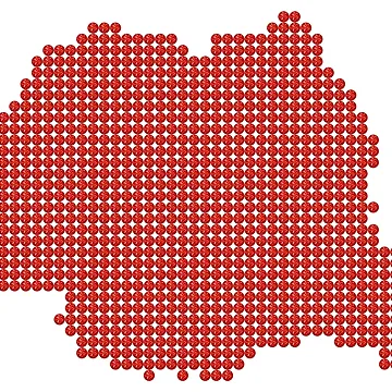 Artwork thumbnail, Romania Red Rhinestone by TheIconSmith