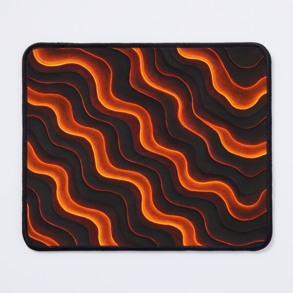 Item preview, Glowing Lava Wave Abstract Pattern designed and sold by FestivityFinds.