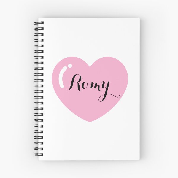 Item preview, Romy Name with Pink Heart  designed and sold by Artbymonika.