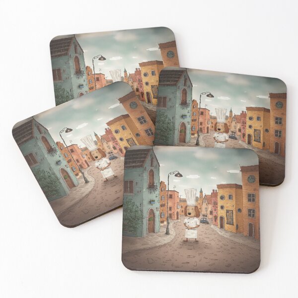 Item preview, Charming Canine Chef in a Cozy Village designed and sold by Whimsical Hug.
