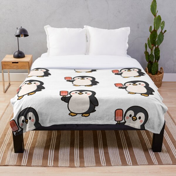 Item preview, Cute Cartoon Penguin Holding Popsicle – Playful Summer Animal Art designed and sold by Confuzz1ed.