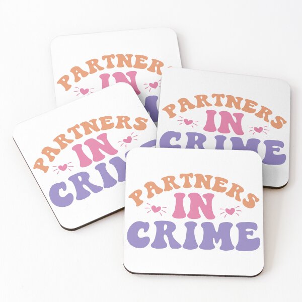 Item preview, Partners in Crime – Fun Best Friend & Adventure Quote designed and sold by artcultreone.