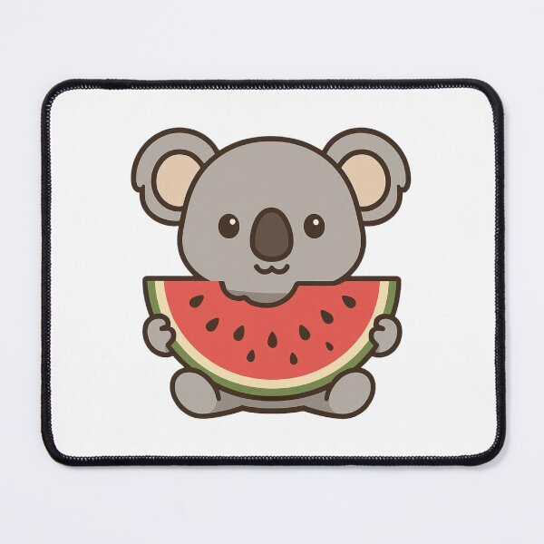 Item preview, Playful Cartoon Koala Holding Watermelon Slice – Cute Fruit Animal Art designed and sold by Confuzz1ed.