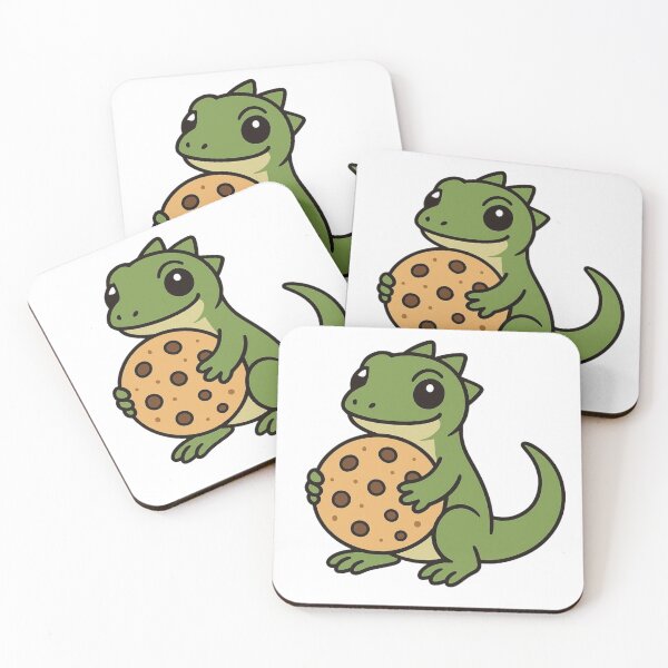 Item preview, Funny Cartoon Lizard Holding Giant Cookie – Playful Meme Animal Art designed and sold by Confuzz1ed.