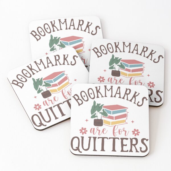 Item preview, Bookmarks Are for Quitters – Funny Book Lover Quote designed and sold by artcultreone.