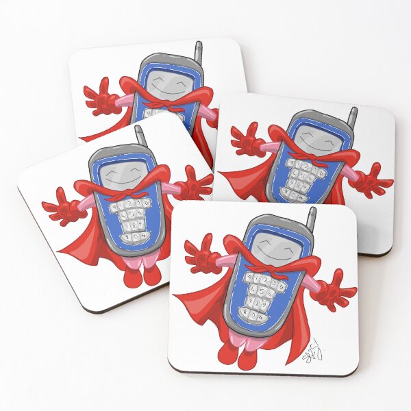 Item preview, Mobile phone cartoon superhero  designed and sold by Pittstop.