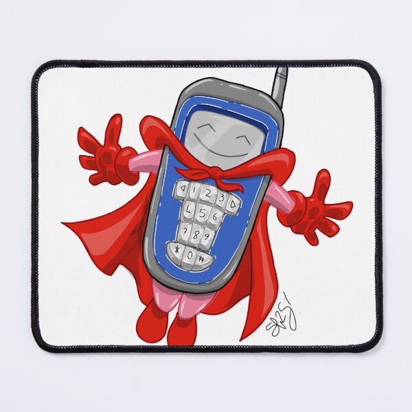 Item preview, Mobile phone cartoon superhero designed and sold by Pittstop.