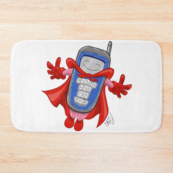 Item preview, Mobile phone cartoon superhero  designed and sold by Pittstop.