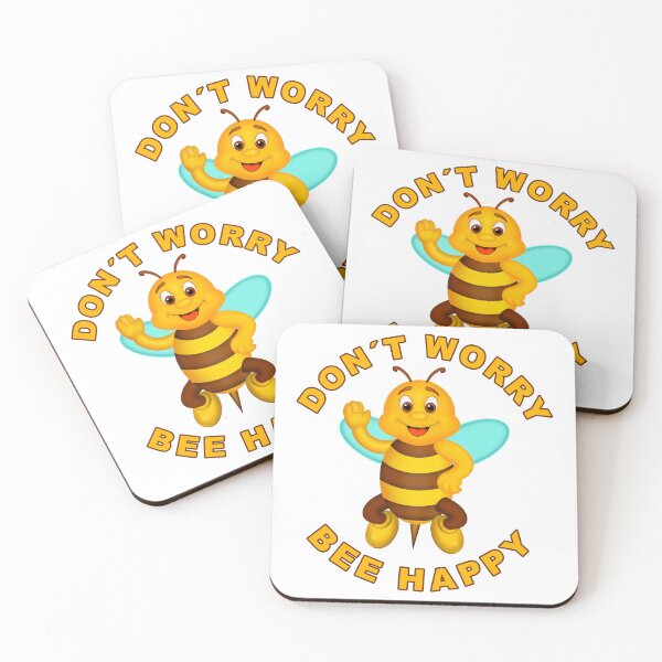 Item preview, DON`T WORRY BEE HAPPY designed and sold by LuxeDigiArt.
