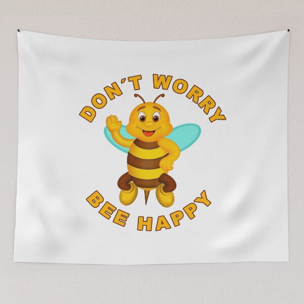 Item preview, DON`T WORRY BEE HAPPY designed and sold by LuxeDigiArt.