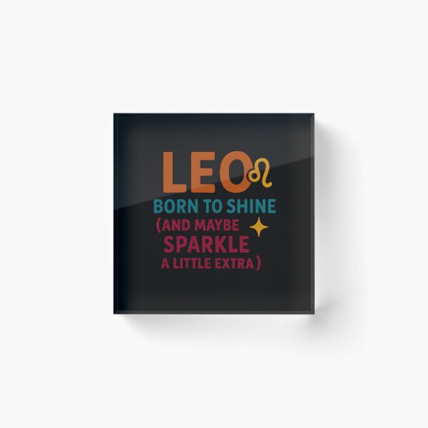 Item preview, Leo Personality Zodiac Quote designed and sold by PetalCraft.