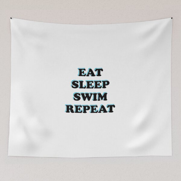 Item preview, Funny swimmer - Eat sleep swim repeat designed and sold by Inspirationmotivation.