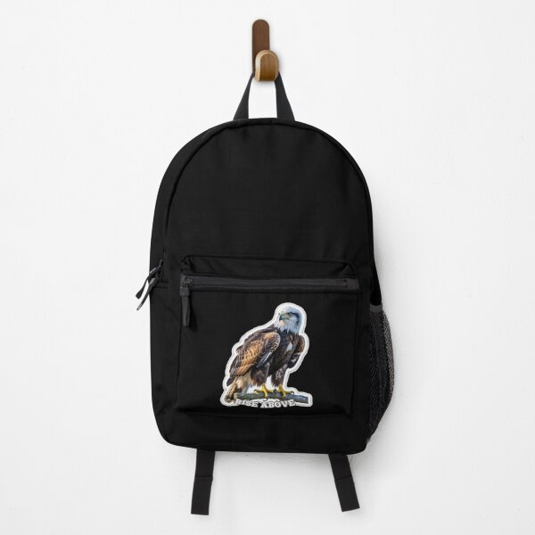 Item preview, Majestic Eagle Realistic Art with “RISE ABOVE” – Wildlife Bird Design designed and sold by ArtistanForge.