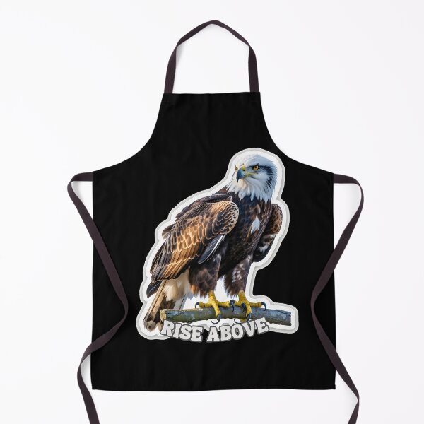 Item preview, Majestic Eagle Realistic Art with “RISE ABOVE” – Wildlife Bird Design designed and sold by ArtistanForge.