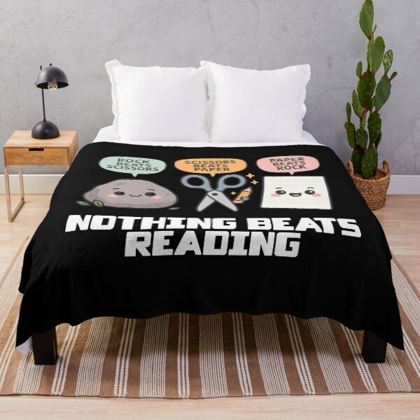 Item preview, Nothing Beats Reading Rock Paper Scissors designed and sold by Belarte.shop.