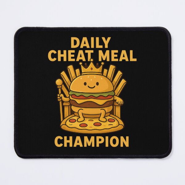 Item preview, Daily Cheat Meal Champion – Funny Burger Pizza Throne T-Shirt designed and sold by WackyWardrobeCo.