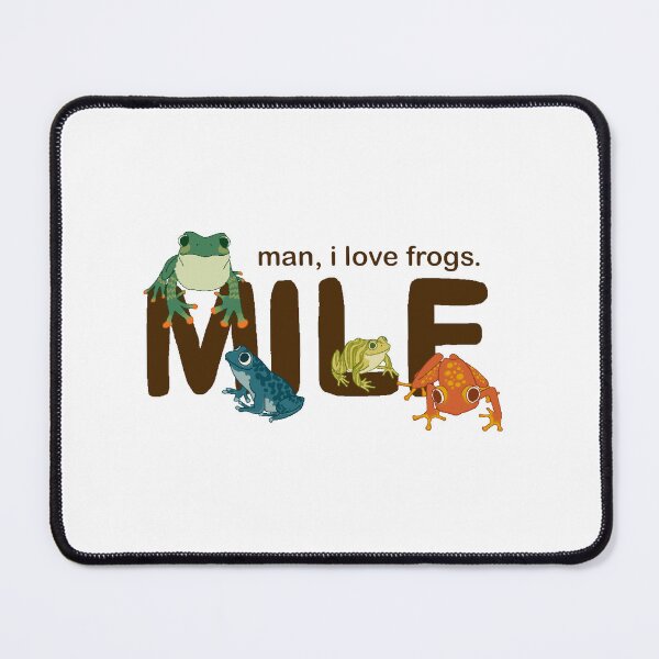 Item preview, man I LOVE frogs (MILF) designed and sold by Zip's zhop.