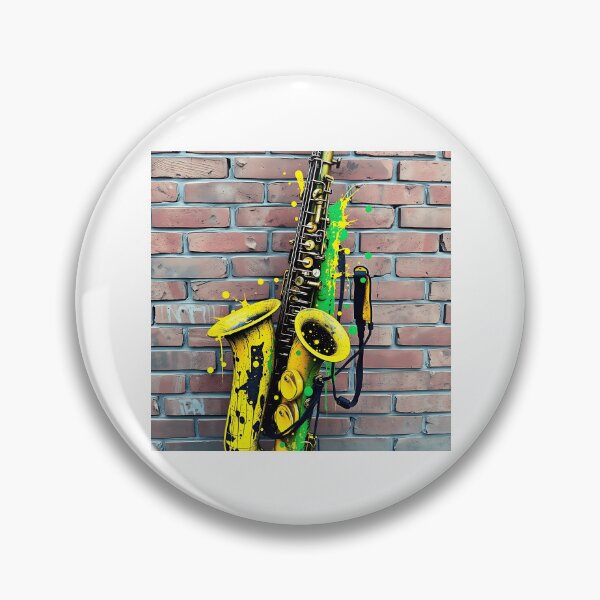 Item preview, Vibrant Graffiti Saxophone Art designed and sold by sharon1210.