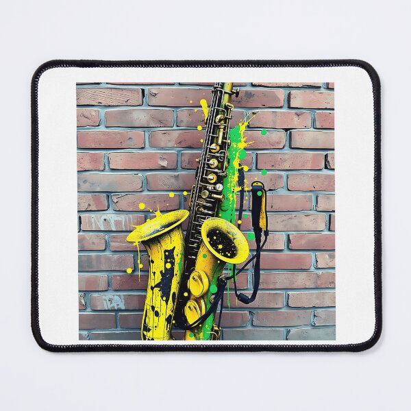 Item preview, Vibrant Graffiti Saxophone Art designed and sold by sharon1210.