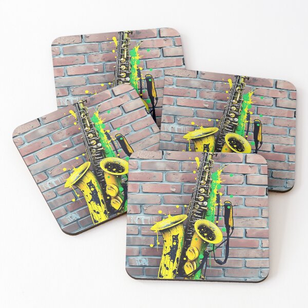 Item preview, Vibrant Graffiti Saxophone Art designed and sold by sharon1210.