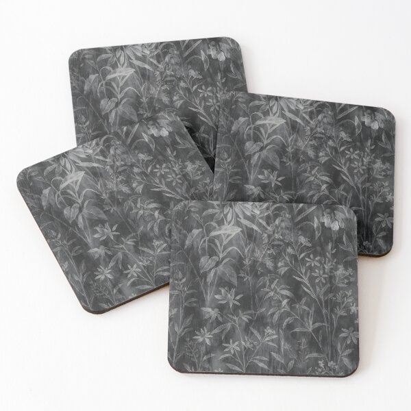 Artikelvorschau, Monochrome botanische Skizze auf Kohlehintergrund entworfen und verkauft von FestivityFinds.
