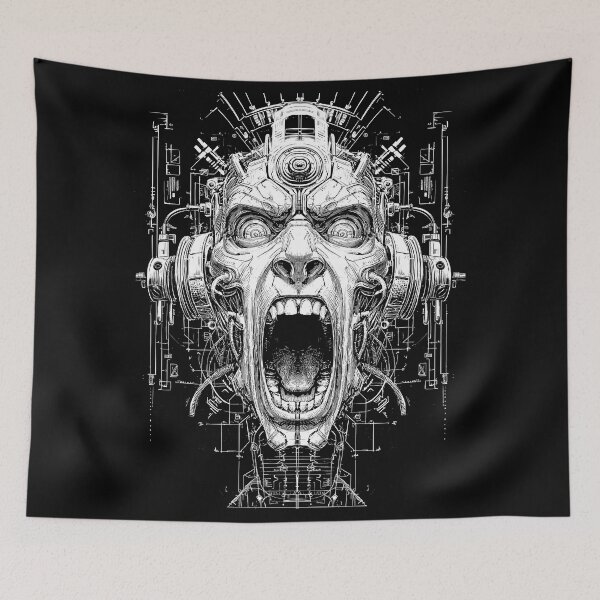 Item preview, Robot Screamer White designed and sold by Type2Design.