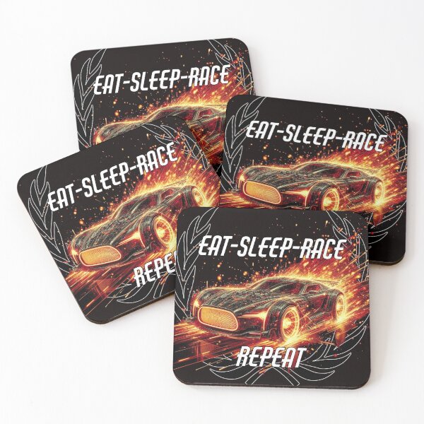 Item preview, Eat Sleep Race Repeat designed and sold by A-T-H.