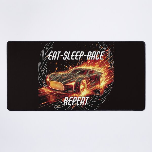 Item preview, Eat Sleep Race Repeat designed and sold by A-T-H.