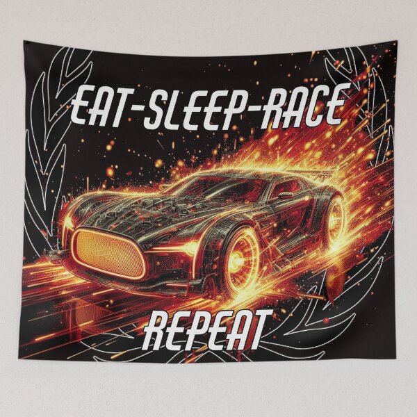 Item preview, Eat Sleep Race Repeat designed and sold by A-T-H.