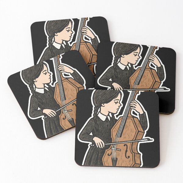Item preview, Wednesday Cello Coffin Doodle designed and sold by shockSpot.